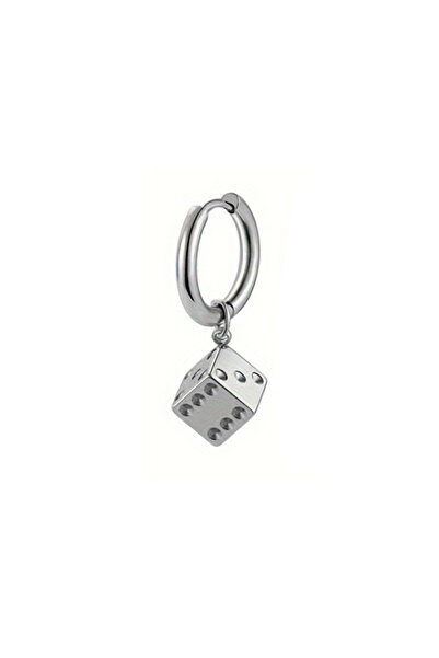 Choice 1pc silver 1Pc Fashion Dice Dangle Earrings, Stainless Steel Earrings ...