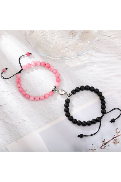 RINHOO FRIENDSHIP Choice BR22Y0216-1 Magnet Couple Bracelets for Woman Men Ro...