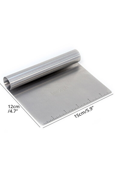 Choice C Multipurpose Pastry Scraper Tool with Measurement Marks for Even Por...