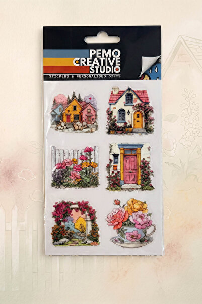 PEMO Creative Studio PEMO Hiçbir Şehirde Yok UV-DTF Sticker Seti 6 Parça Kaba...