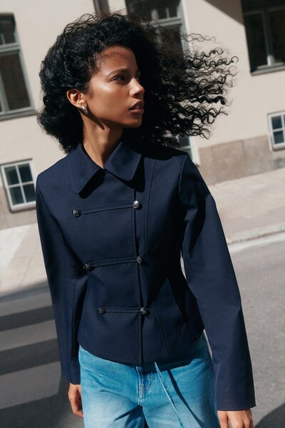 H&M Kruvaze Gabardin Ceket