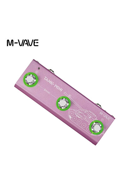 Choice1 TANK-MINI Pink M-VAVE TANK-MINI Multi-Effect Guitar Pedal – 10+ FX (A...