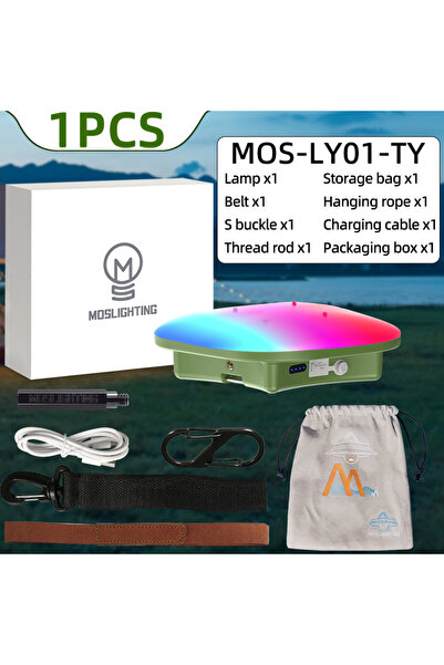 Choice MOS-LY01-TY MOSLIGHTING Outdoor Camping Lantern Portable Flashlight Re...