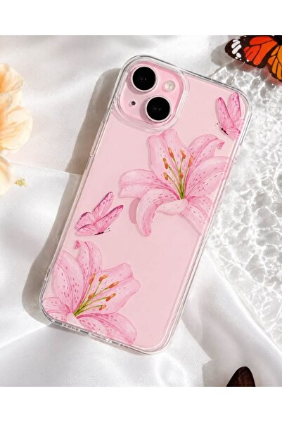 lirius.co İphone 13/14/15 Uyumlu Silikon Şeffaf Desenli Premium Telefon Kılıfı