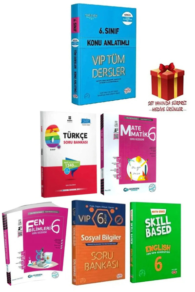 Editör Yayınevi 6. Sınıf Soru Bankası Seti + Hediye