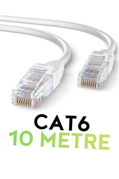 Vetech Cat6 10mt Lan Ethernet Kablosu Fabrikasyon Internet Kablo