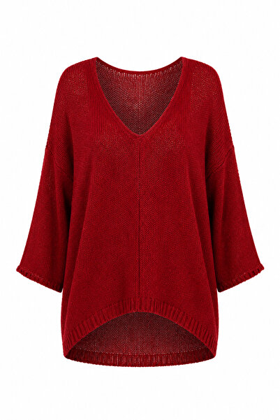 Zelish My Sister Dark Red Pique Knitwear