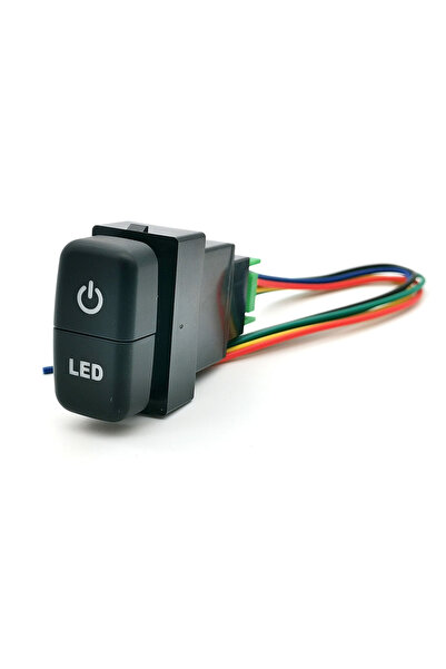 Choice1 Power LED 1PC Car Dual Switch LED Power Front Rear Light Switch Butto...
