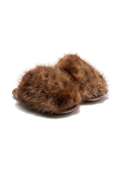 Twigy Papuci de casă pentru femei Leopard Plush Leopard 37/41