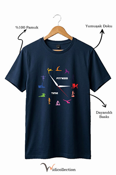 WİDİ Vreme za fitnes Sport i joga Šareni dizajn 100% pamuk Regular Fit Unisex...