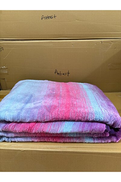 Kuyucak Battaniye Çift Kişilik Peluş Battaniye- Modern Desen- 3 KG.