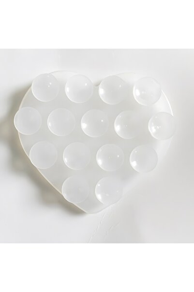 Choice1 XFDZ03508313 Silicone Suction Cup Phone Mount Double-Sided Heart Shap...