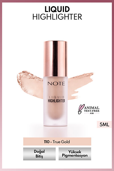 NOTE Liquid Highlighter Nemlendirici Etkili Likit Aydınlatıcı - 110 True Gold