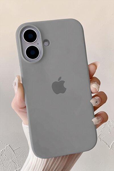 ProNorth IPhone 16 Uyumlu Kılıf Logolu Lansman Soft Yumuşak Içi Kadife Siliko...