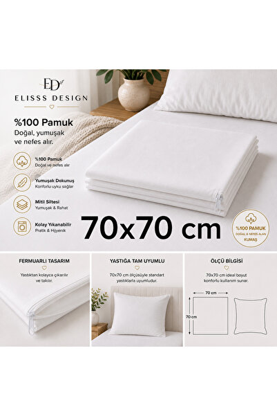 Elisss Design Minder Mitili, Minder Şiltesi, 70x70 cm %100 Pamuk