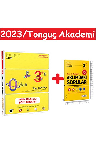 Tonguç Yayınları 3. Sınıf Tüm Dersler Yeni Nesil 0'dan 3'e Konu Anlatımlı Sor...