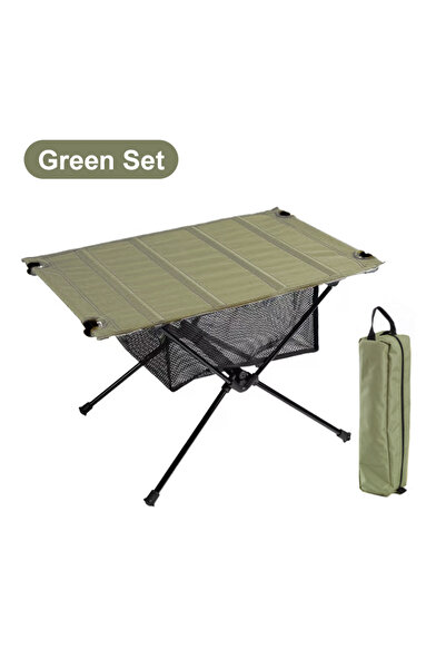 Choice Green Set WESTTUNE Camping Folding Table Lightweight 1680D Oxford Roll...