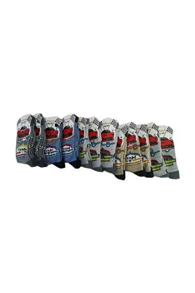 Hepsine Rakip 12 чифта детски щамповани дълги чорапи, цветни