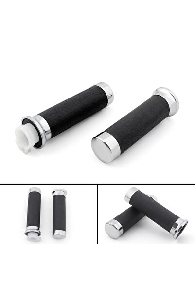 Choice Artudatech CHROME GRIPS Fit for Honda Magna Shadow 600 750 Spirit 1100...