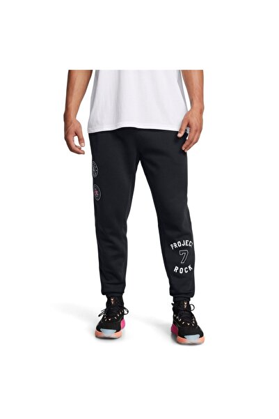 Under Armour PROJECT ROCK ICON FLC JOGGER Q3 1386883-001 Μαύρο