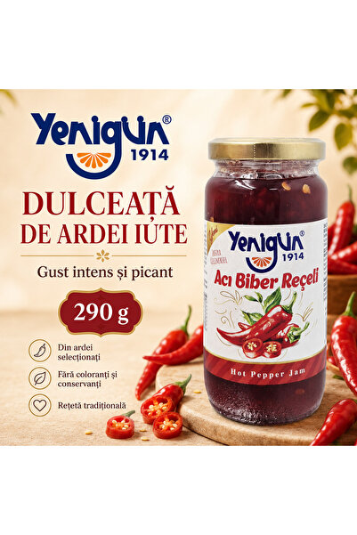 Yenigün Dulceata de Ardei Iute -Borcan 290 gr