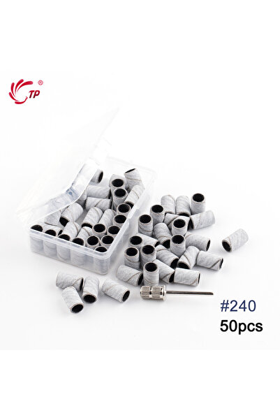 Choice 50PCS BNG 50Pcs Nail Drill Bits Sanding Bands for Nail Drill #240 Grit...