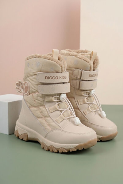 DİGGO KİDS Kız Çocuk Kışlık Sıcak Tutan Kar Botu - Su Geçirmez Outdoor Kar Botu