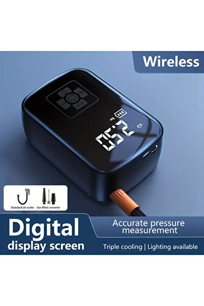 Choice Black Wireless Tire inflation pump, car air compressor, micro car infl...