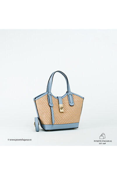 Posete Fagaras Poseta Loren - Bleu, Poseta Casual, Geanta Rafie & Piele, Pose...