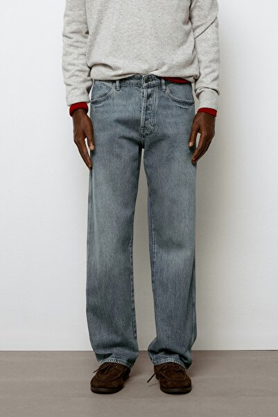 Massimo Dutti %100 Pamuklu Wide Fit Jean
