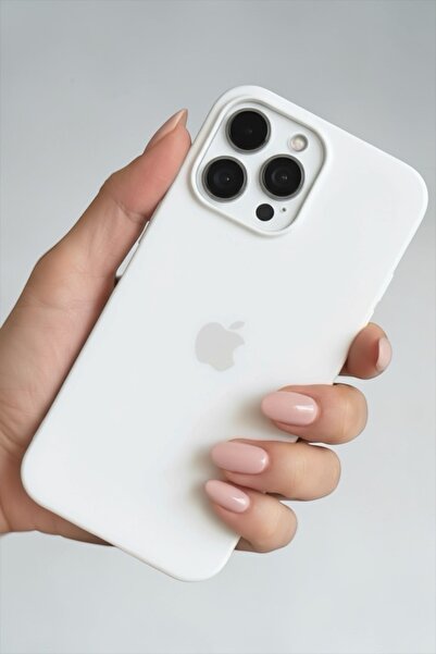 ProNorth Iphone 15 PRO Uyumlu Kılıf Logolu Lansman Soft Yumuşak Içi Kadife Si...