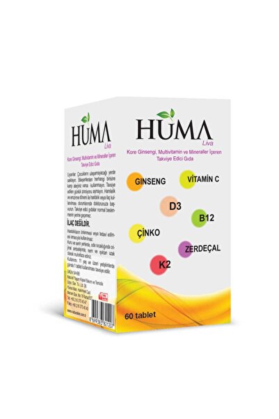 HÜMA NATURALİVE MULTİVİTAMİN 60 TABLET