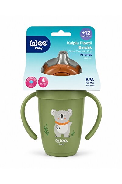 Wee Baby Friends Pipetli Bardak Yeşil 265 ML