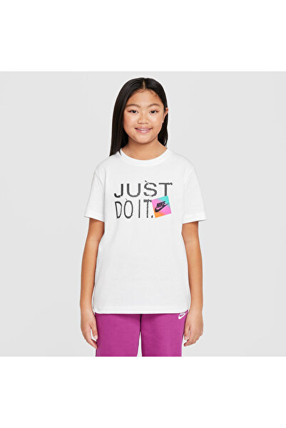 Nike K NSW TEE BRANDMARK 1 JDI HM5852-100 Λευκό