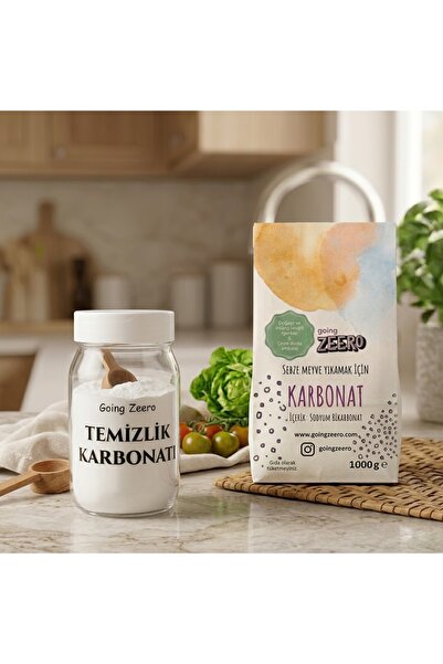 Going Zeero Temizlik Karbonatı + Cam Saklama Kavanozu Seti