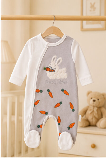 Bamoola 100% Cotton Premium 2-Piece Baby Romper Set (Romper + Hat)