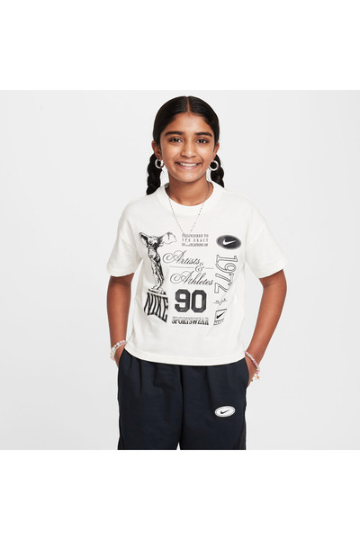Nike G NSW TEE DANCE HM6306-133 Εκρού
