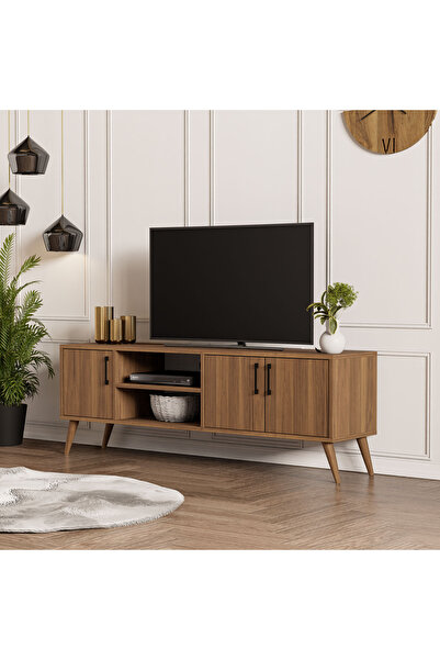 Mezza 1582 Eksen 150 CM (AHŞAP AYAKLI) Tv Ünitesi Ürgüp Rengi