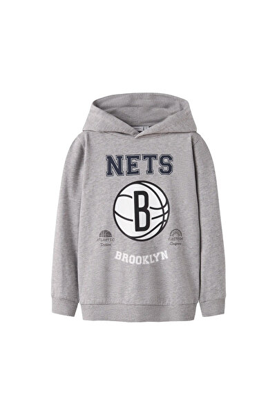 Name it NKMBAGGE NBA Φούτερ WH BRU TOP BOX OUS 13252671-4929389 Γκρι