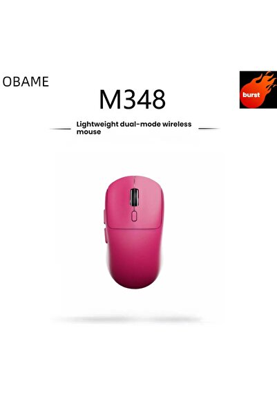 Choice ماوس لاسلكي وردي M348 بمستشعر ثنائي الوضع، ماوس ألعاب FPS، زمن استجابة...