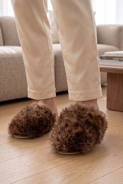 Twigy Leopard Plush Women's House Slippers Leopard 37/41