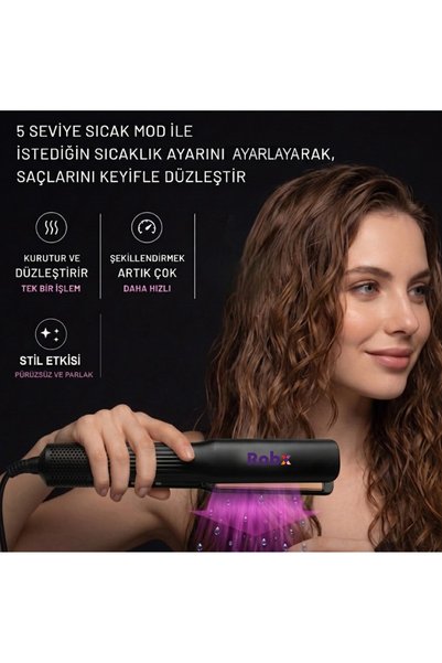 ROBX Islak Ve Kuru Lcd Ekran Sıcak Ve Soğuk Hava Üfleme Saç Düzleştirici