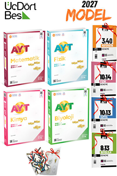 Üç Dört Beş Yayıncılık 2027 Model Üç Dört Beş Yayınları Ayt Matematik Ayt Fiz...