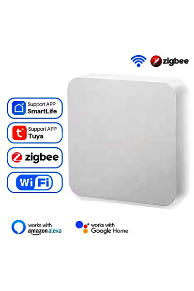 Choice WHITE Tuya Zigbee 3.0 Gateway Hub Smart Home Wireless Bridge Smart Lif...