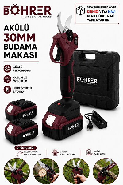 BÖHRER BA011369 AKÜLÜ DAL BUDAMA BAĞ MAKASI 36V 5AH