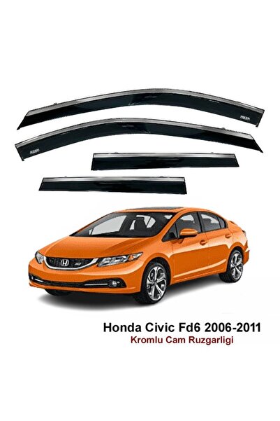Niken Honda Civic Fd6 Kromlu Cam Rüzgarlığı 2006-2011
