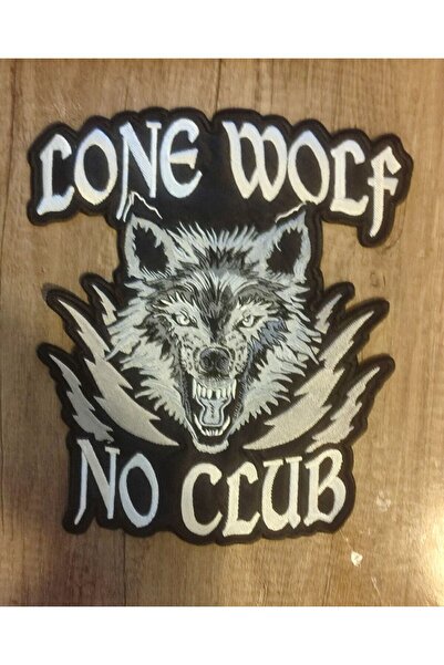 Özden Nakış Lone Wolf No Club Patch - Arma Embroidered