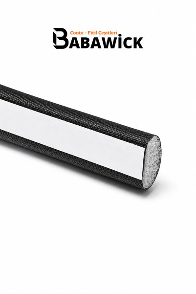 BABAWİCK Adhesive Door Window Seal 4 Meters Polyethylene Coated Long Lasting Black Color