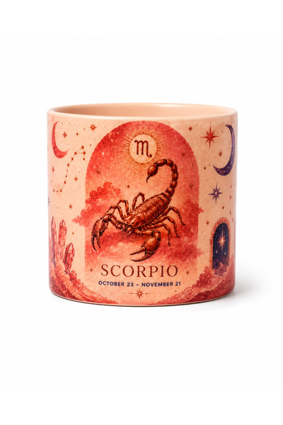 Junno Gift Burç Temalı Seramik Kupa 250 ml – Astroloji ve Zodiac Tasarımlı He...