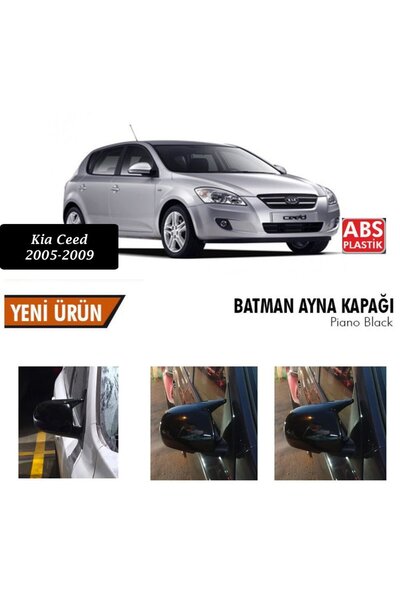 beyaztuning Kia Ceed Yarasa Ayna Kapağı Batman Parlak Siyah Piano Black